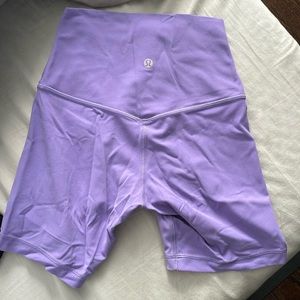 Lululemon Purple Biker Shorts